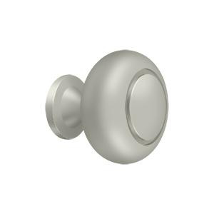 Deltana Hardware Deltana KR119 KNOB ROUND W/ GROOVE SOLID BRASS 