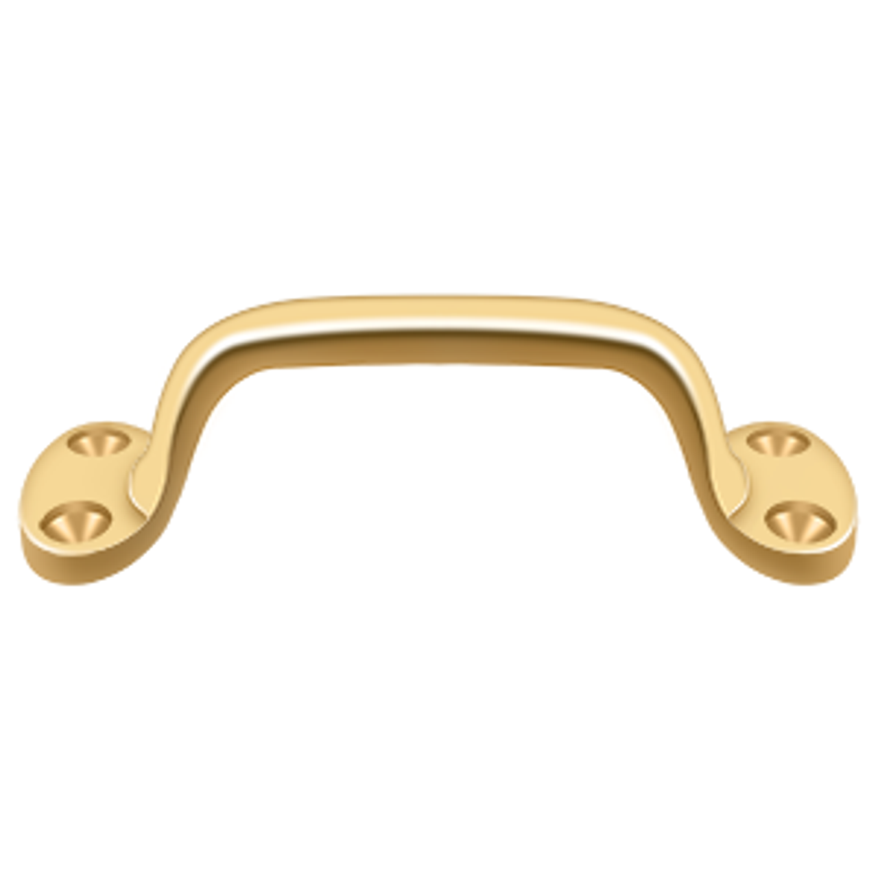 Deltana WP27 PULL, 6" OVERALL SOLID BRASS