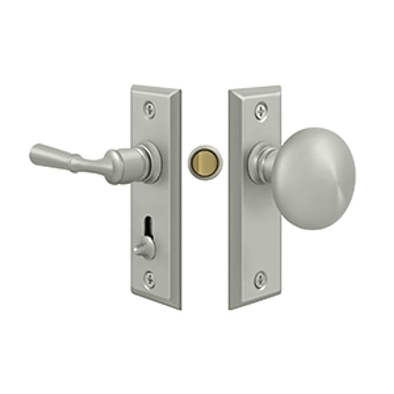 Deltana SDLS480 STORM DOOR LATCH, RECTANGULAR, TUBULAR LOCK SOLID BRASS