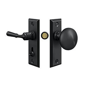 Deltana Hardware Deltana SDLS480 STORM DOOR LATCH, RECTANGULAR, TUBULAR LOCK SOLID BRASS 