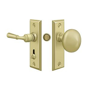 Deltana Hardware Deltana SDLS480 STORM DOOR LATCH, RECTANGULAR, TUBULAR LOCK SOLID BRASS 