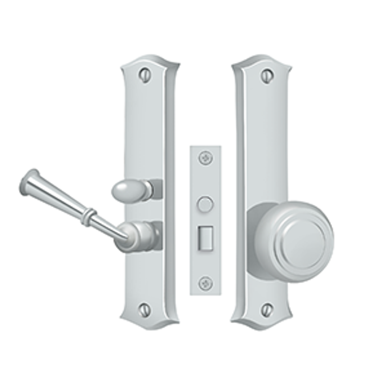 Deltana SDL688 STORM DOOR LATCH, CLASSIC, MORTISE LOCK SOLID BRASS