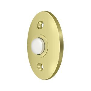Deltana Hardware Deltana BBC20 BELL BUTTON, STANDARD SOLID BRASS 