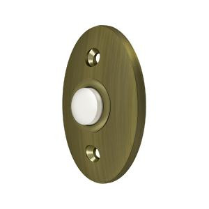 Deltana Hardware Deltana BBC20 BELL BUTTON, STANDARD SOLID BRASS 