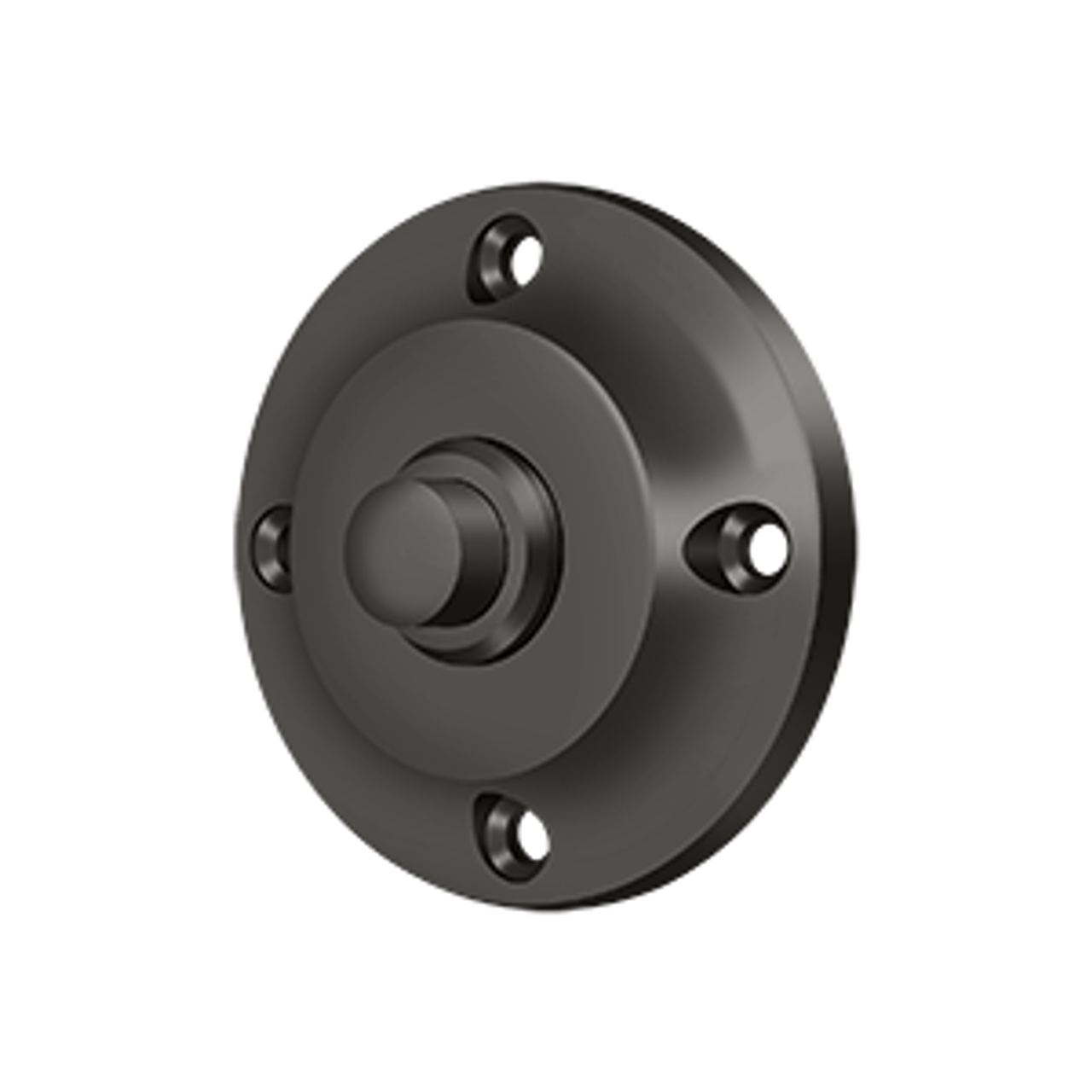 Deltana BBR213 BELL BUTTON, ROUND CONTEMPORARY SOLID BRASS