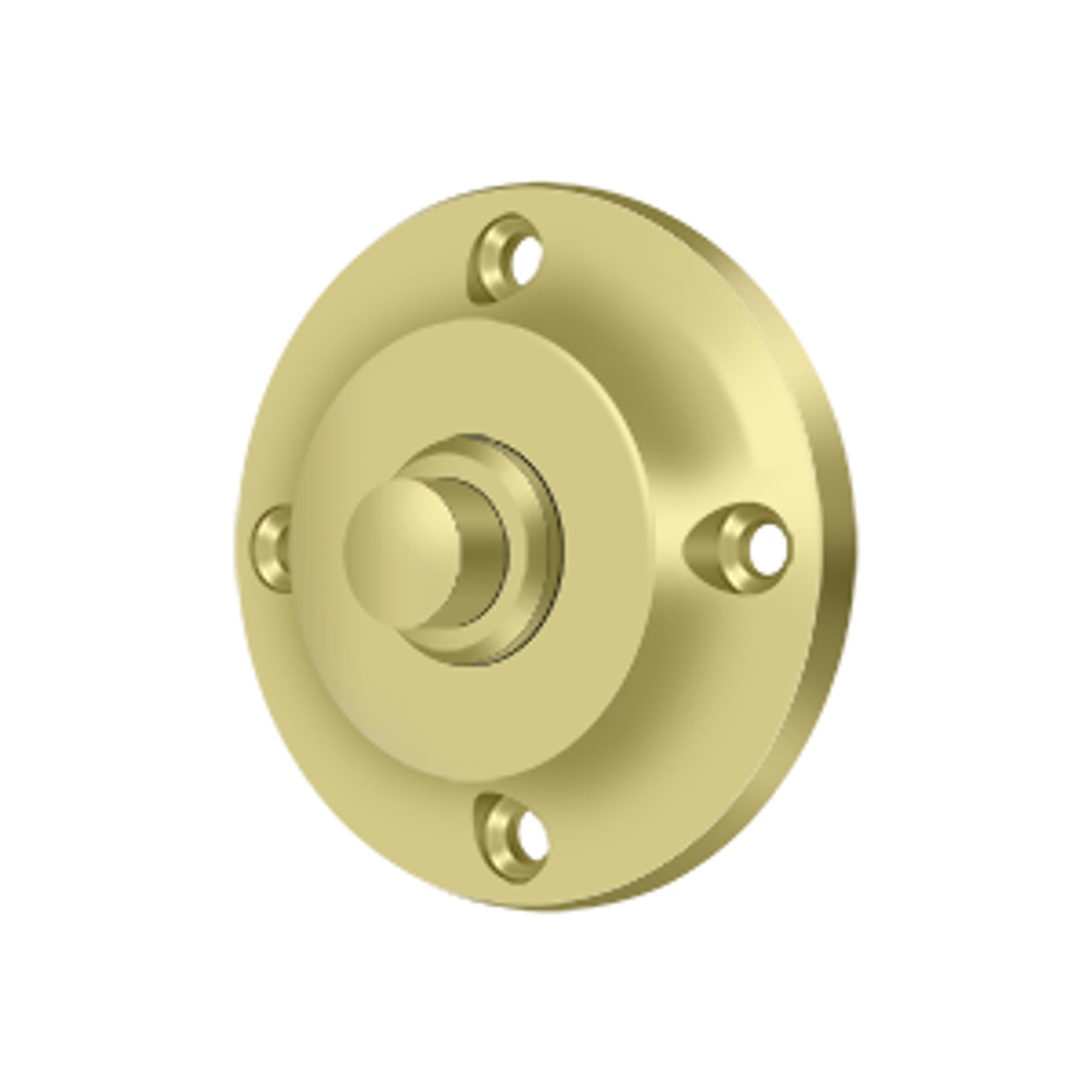 Deltana BBR213 BELL BUTTON, ROUND CONTEMPORARY SOLID BRASS
