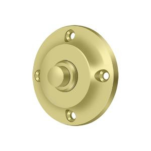 Deltana Hardware Deltana BBR213 BELL BUTTON, ROUND CONTEMPORARY SOLID BRASS 