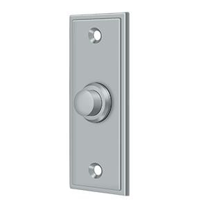 Deltana Hardware Deltana BBS333 BELL BUTTON, RECTANGULAR CONTEMPORARY SOLID BRASS 
