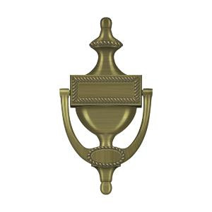 Deltana Hardware Deltana DKR75 DOOR KNOCKER, VICTORIAN ROPE, SOLID BRASS 