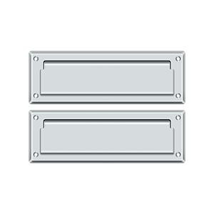 Deltana Hardware Deltana MS627 MAIL SLOT 8-7/8" WITH BACK PLATE SOLID BRASS 