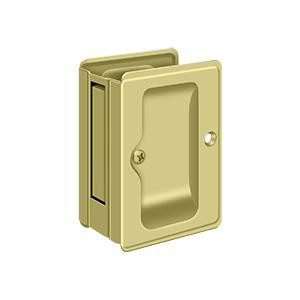 Deltana Hardware Deltana SDPA325 HEAVY DUTY PASSAGE POCKET LOCK, ADJUSTABLE, 3-1/4" X 2-1/4" SOLID BRASS 