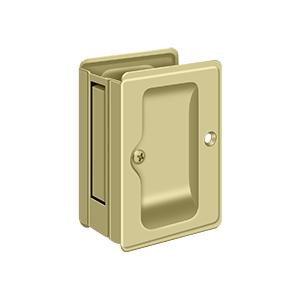 Deltana Hardware Deltana SDPA325 HEAVY DUTY PASSAGE POCKET LOCK, ADJUSTABLE, 3-1/4" X 2-1/4" SOLID BRASS 