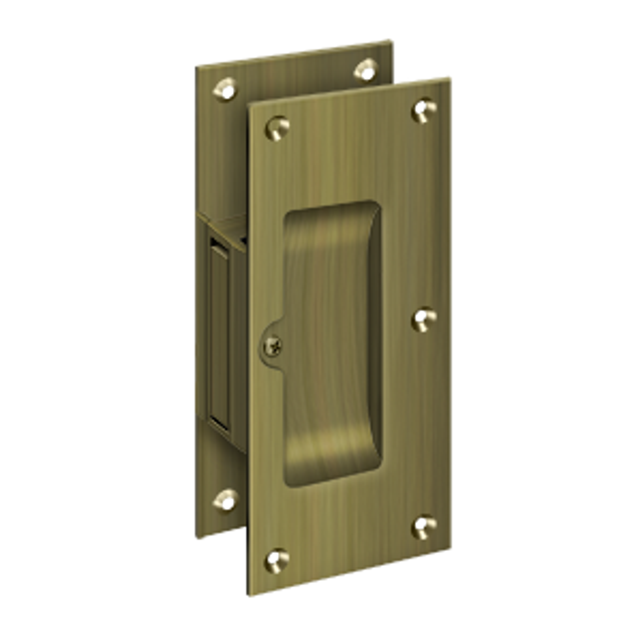 Deltana SDL60 PRIVACY DECORATIVE POCKET LOCK 6" SOLID BRASS