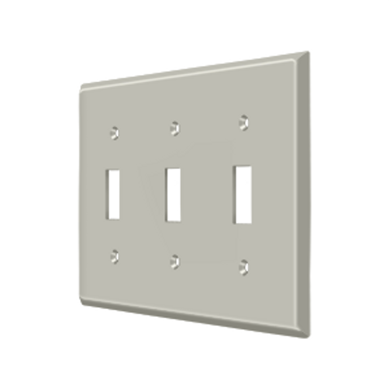 Deltana SWP4763 SWITCH PLATE, TRIPLE STANDARD SOLID BRASS