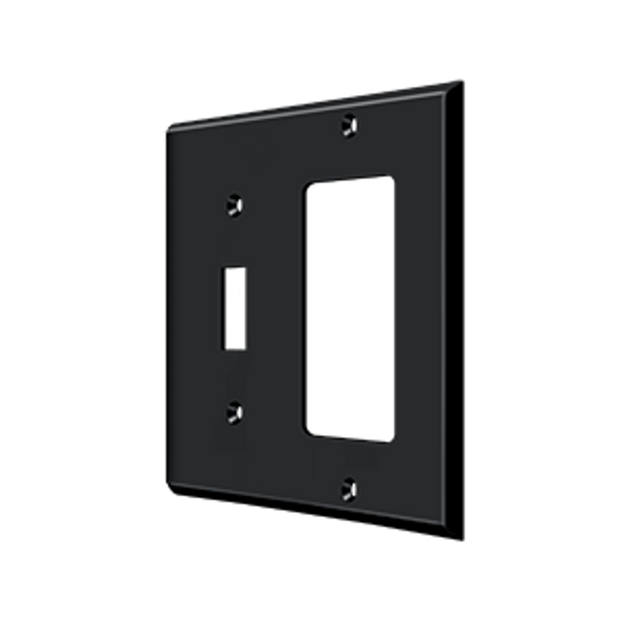 Deltana SWP4743 SWITCH PLATE, SINGLE SWITCH/SINGLE ROCKER SOLID BRASS