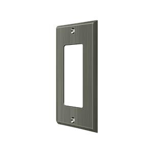 Deltana Hardware Deltana SWP4754 SWITCH PLATE, SINGLE ROCKER SOLID BRASS 