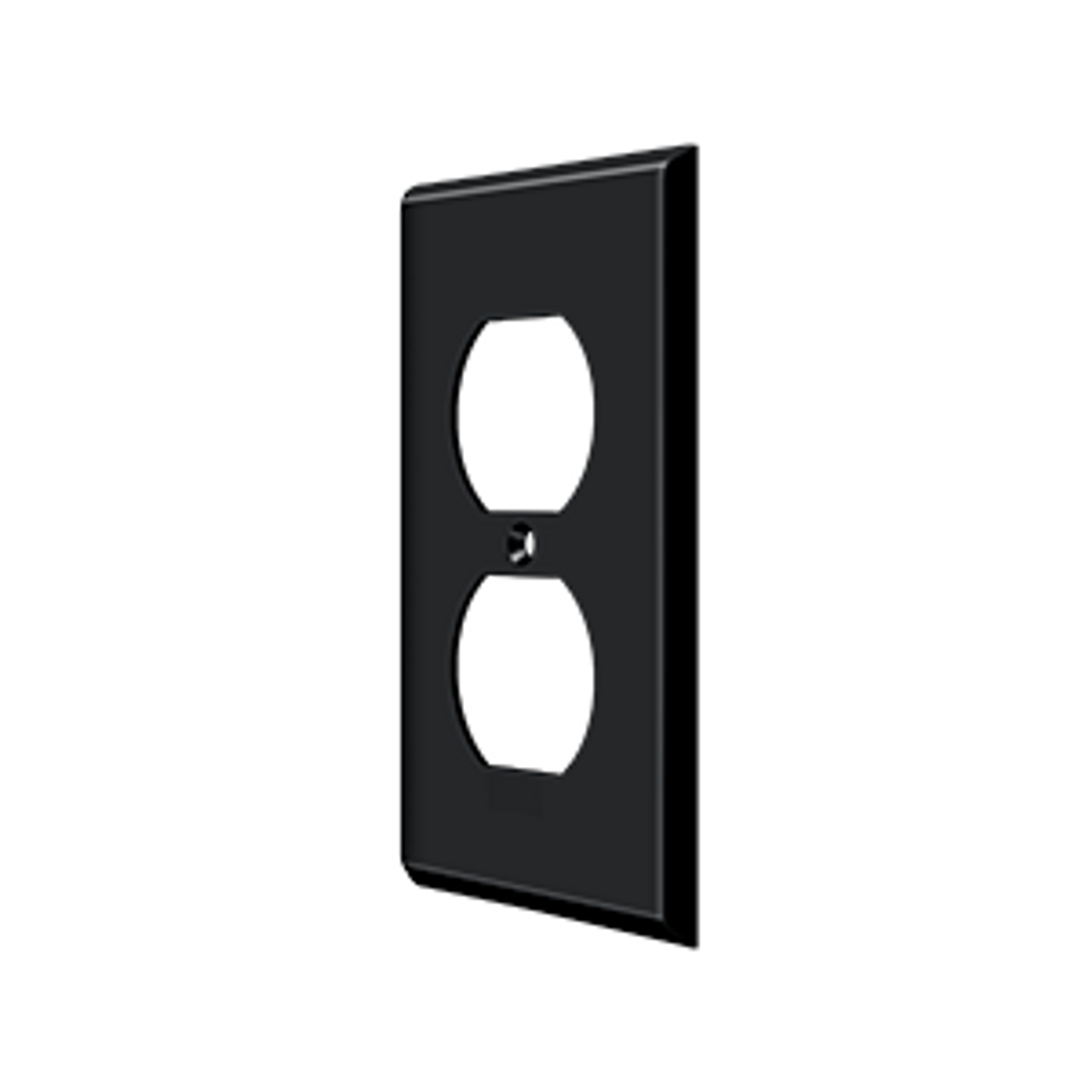 Deltana SWP4752 SWITCH PLATE, DOUBLE OUTLET SOLID BRASS