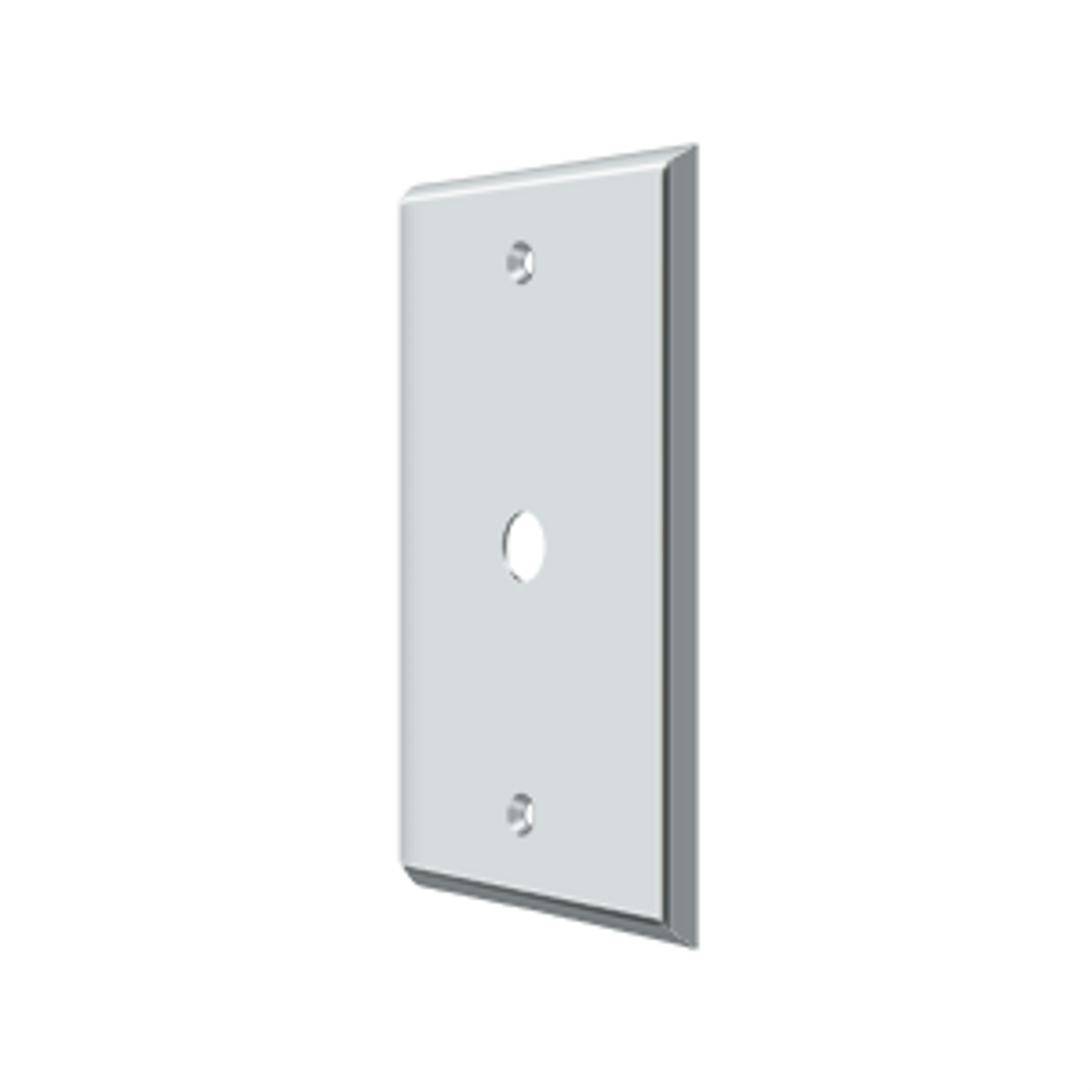 Deltana CPC4764 SWITCH PLATE, CABLE COVER PLATE SOLID BRASS