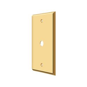 Deltana Hardware Deltana CPC4764 SWITCH PLATE, CABLE COVER PLATE SOLID BRASS 