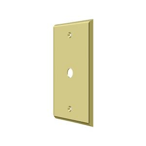 Deltana Hardware Deltana CPC4764 SWITCH PLATE, CABLE COVER PLATE SOLID BRASS 
