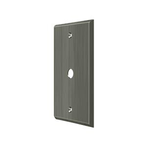 Deltana Hardware Deltana CPC4764 SWITCH PLATE, CABLE COVER PLATE SOLID BRASS 