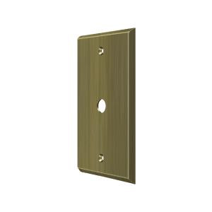 Deltana Hardware Deltana CPC4764 SWITCH PLATE, CABLE COVER PLATE SOLID BRASS 