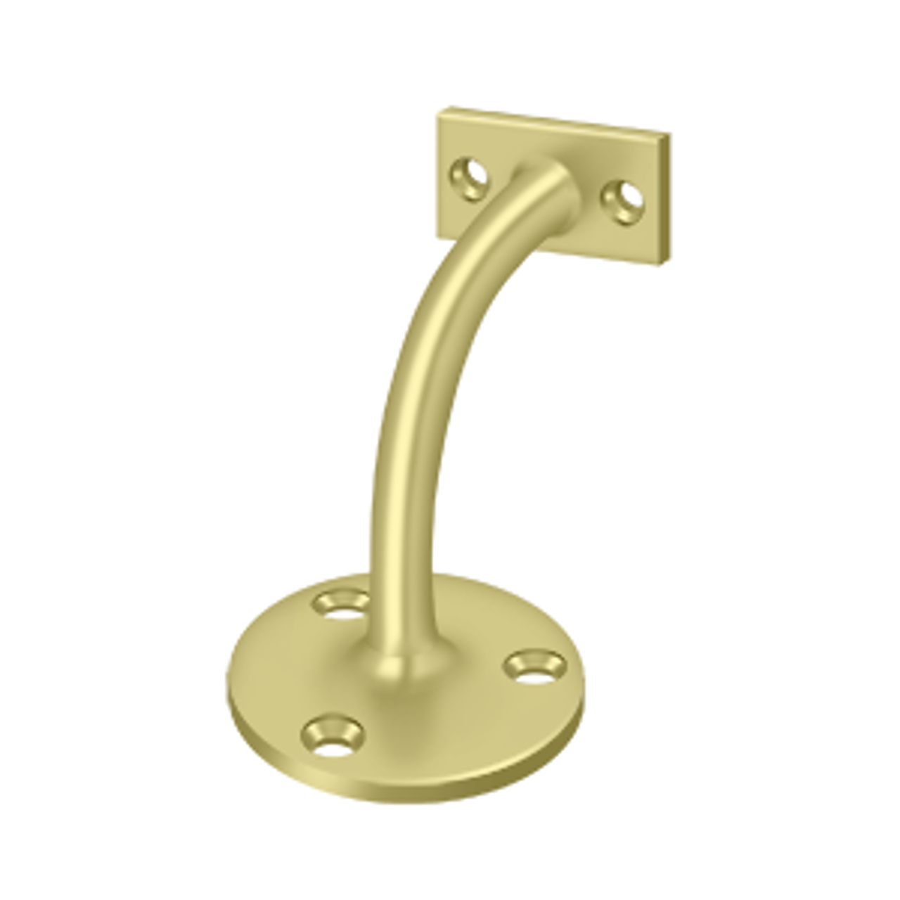 Deltana HRC175 HANDRAIL BRACKETS, 3-1/4" PROJECTION LIGHT DUTY SOLID BRASS