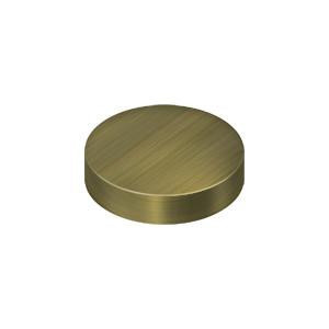 Deltana Hardware Deltana SCF100 SCREW COVER, ROUND, FLAT, 1" DIAMETER SOLID BRASS 