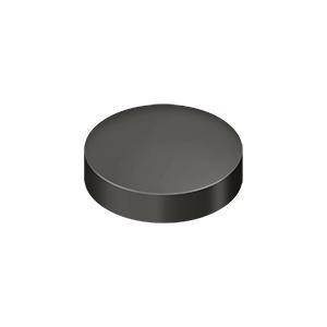 Deltana Hardware Deltana SCF100 SCREW COVER, ROUND, FLAT, 1" DIAMETER SOLID BRASS 