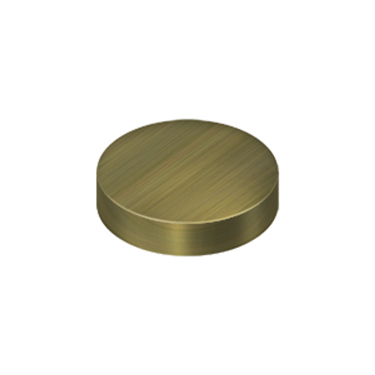 Deltana SCF100 SCREW COVER, ROUND, FLAT, 1" DIAMETER SOLID BRASS