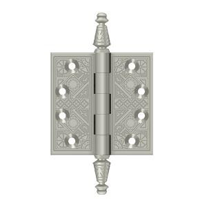 Deltana Hardware Deltana DSBP35 3-1/2" X 3-1/2" SQUARE ORNATE HINGES SOLID BRASS 