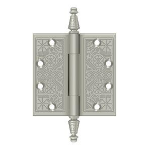 Deltana Hardware Deltana DSBP45 4-1/2" X 4-1/2" SQUARE ORNATE HINGES SOLID BRASS 