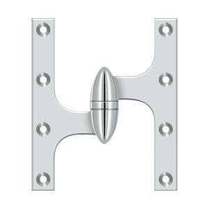 Deltana Hardware Deltana OK6050B 6" X 5" HINGE OLIVE KNUCKLE HINGES, HANDED, SOLID BRASS 