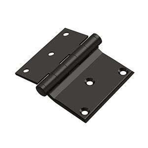 Deltana Hardware Deltana DHS3035 3" X 3-1/2" HALF SURFACE HINGE SOLID BRASS 