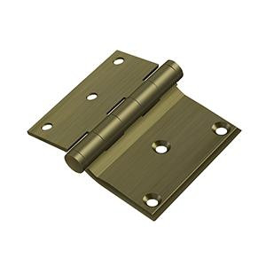 Deltana Hardware Deltana DHS3035 3" X 3-1/2" HALF SURFACE HINGE SOLID BRASS 