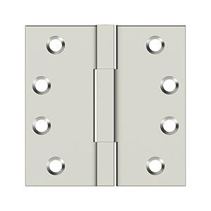 Deltana Hardware Deltana DSBS4 4"X 4" SQUARE KNUCKLE HINGES, SOLID BRASS 