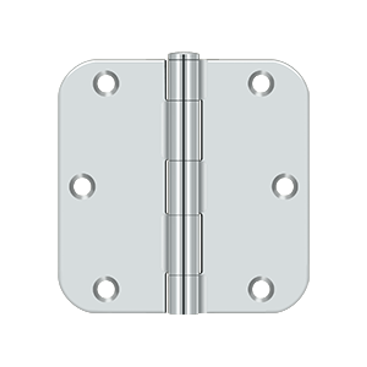 Deltana S35R5 3-1/2" X 3-1/2" X 5/8" RADIUS HINGE, RESIDENTIAL THICKNESS, STEEL MATERIAL