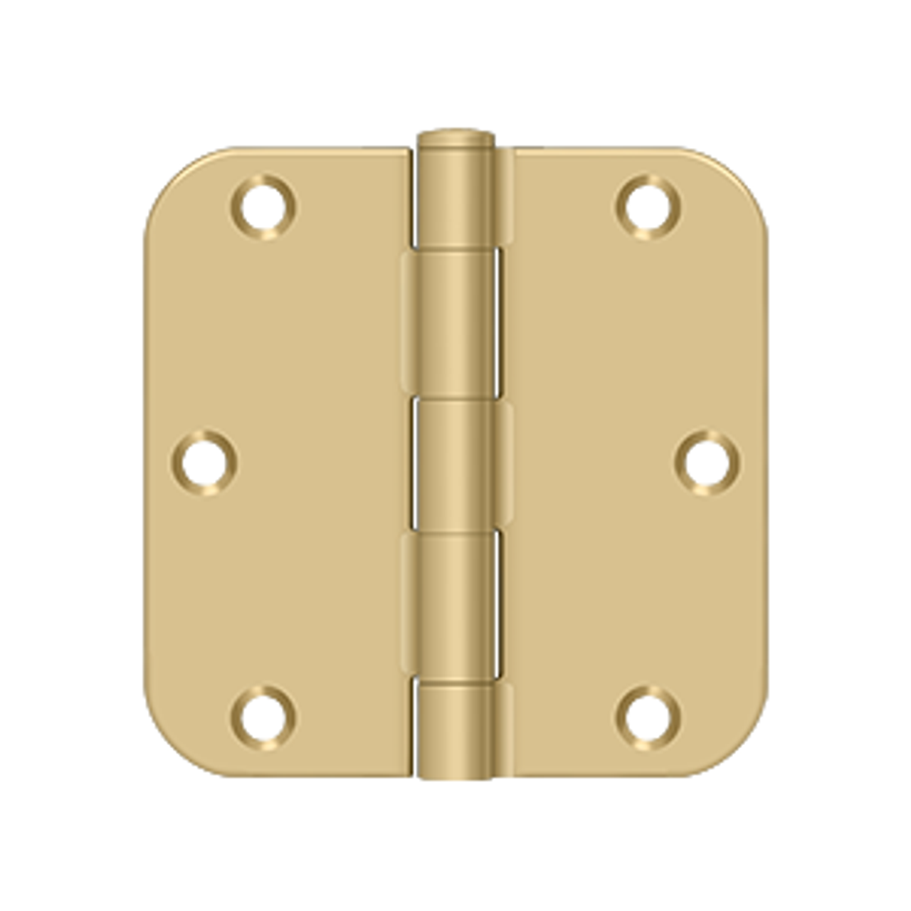 Deltana S35R5 3-1/2" X 3-1/2" X 5/8" RADIUS HINGE, RESIDENTIAL THICKNESS, STEEL MATERIAL