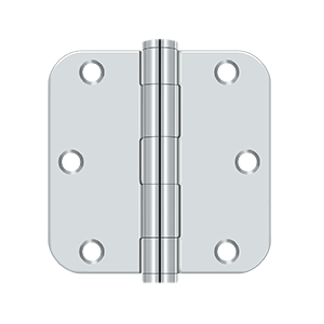 Deltana S35R5HD 3-1/2" X 3-1/2" X 5/8" RADIUS HINGE, HEAVY DUTY, STEEL MATERIAL