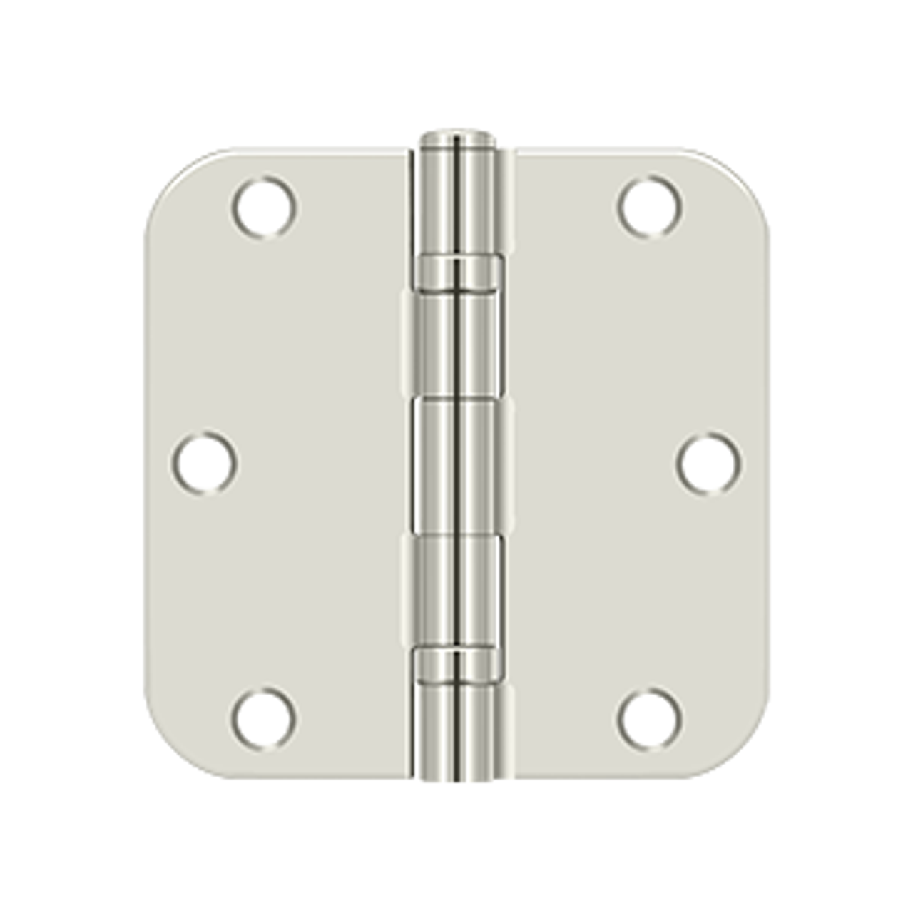 Deltana S35R5BB 3-1/2" X 3-1/2" X 5/8" RADIUS HINGE, BALL BEARING, STEEL MATERIAL