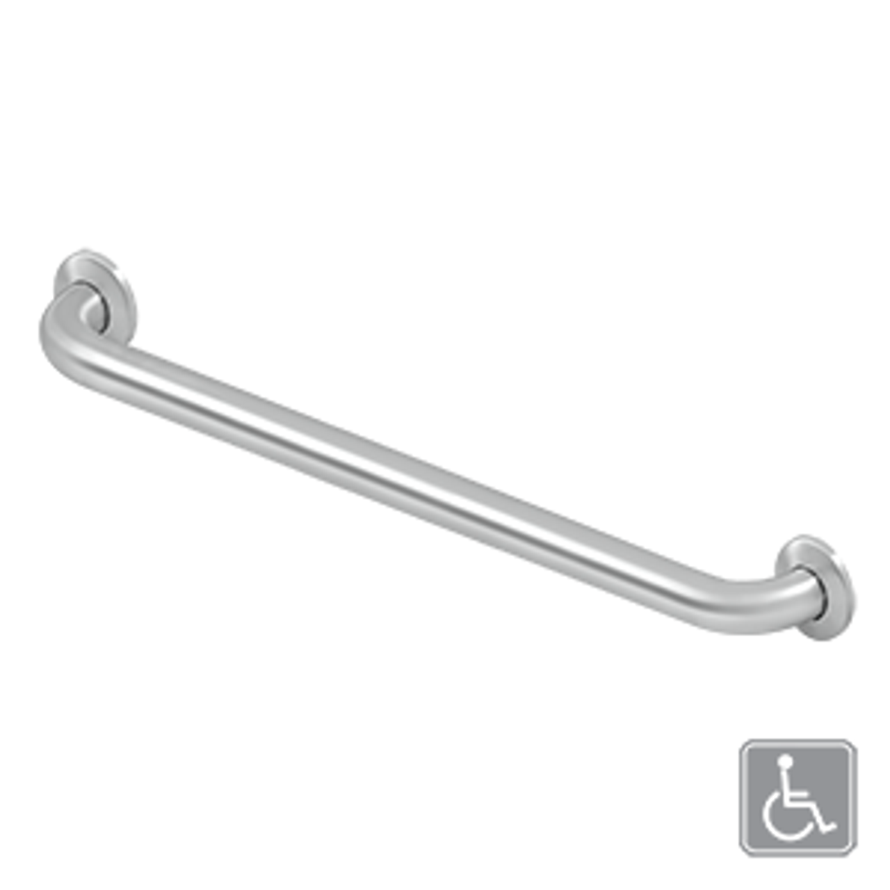 Deltana GB24 24" GRAB BAR, STAINLESS STEEL, CONCEALED SCREW