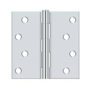 Deltana Hardware Deltana S44R 4" X 4" SQUARE HINGE, STEEL MATERIAL 