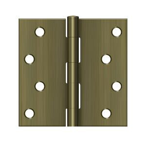 Deltana Hardware Deltana S44R 4" X 4" SQUARE HINGE, STEEL MATERIAL 