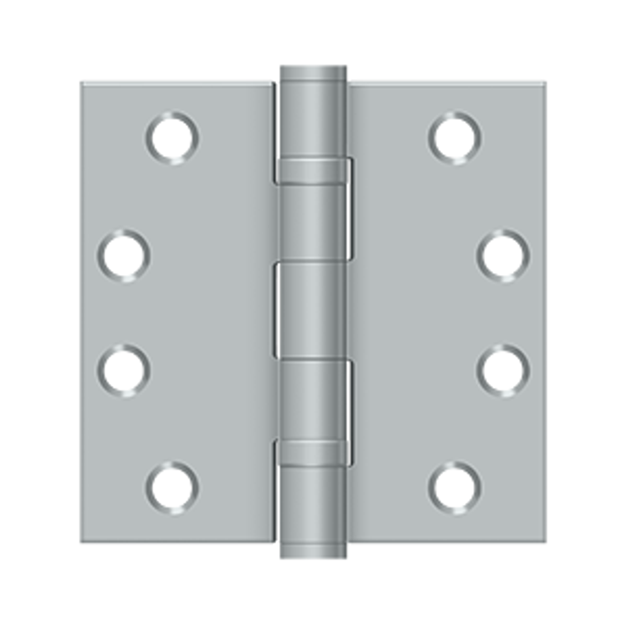 Deltana S44HDBB 4" X 4" SQUARE HINGE HEAVY DUTY BALL BEARINGS, STEEL MATERIAL