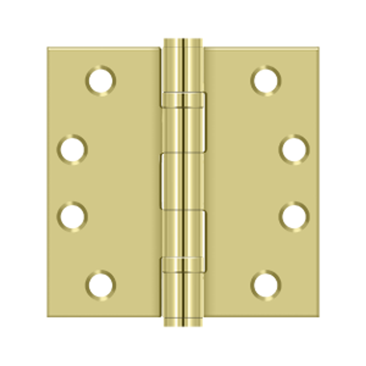 Deltana S44HDBB 4" X 4" SQUARE HINGE HEAVY DUTY BALL BEARINGS, STEEL MATERIAL