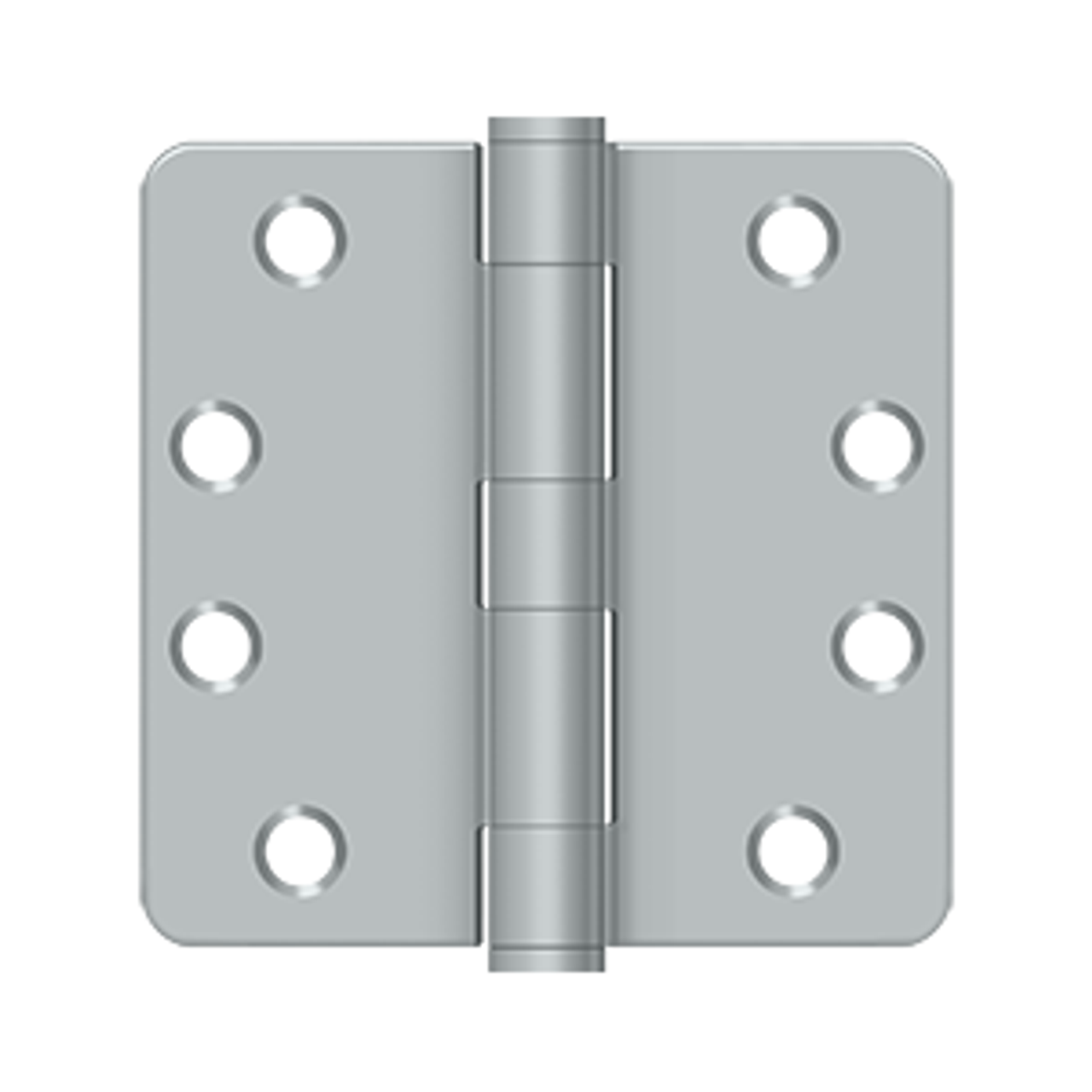 Deltana S44R4HD 4" X 4" X 1/4" RADIUS HINGE, HEAVY DUTY, STEEL MATERIAL