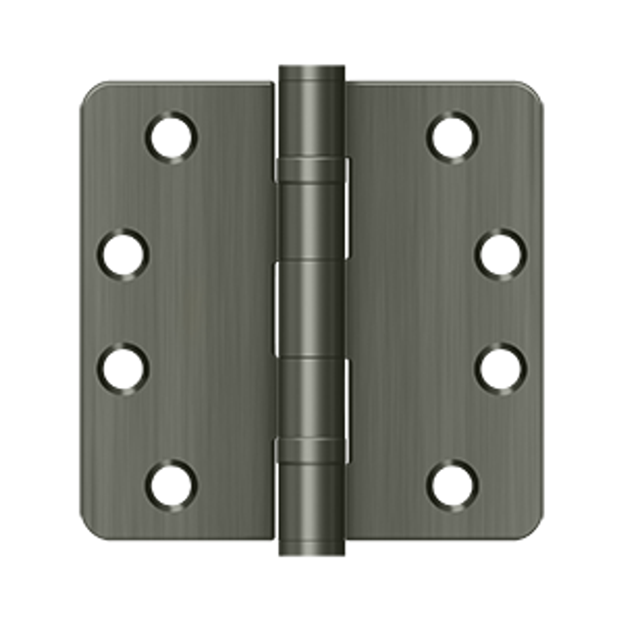 Deltana S44R4HDB 4" X 4" X 1/4" RADIUS HINGE, HEAVY DUTY BALL BEARINGS, STEEL MATERIAL