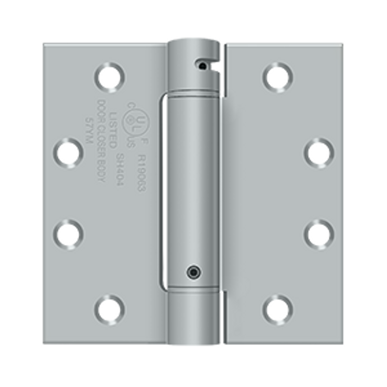 Deltana DSH45 4-1/2" X 4-1/2" SPRING HINGE, UL LISTED STEEL