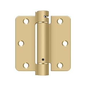 Deltana Hardware Deltana DSH35R4 3-1/2" X 3-1/2" X 1/4" RADIUS SPRING HINGE STEEL 