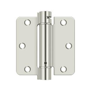 Deltana Hardware Deltana DSH35R4 3-1/2" X 3-1/2" X 1/4" RADIUS SPRING HINGE STEEL 